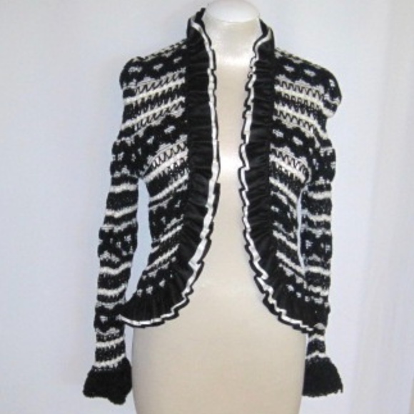 Vintage Lillie Rubin Crochet Open Cardigan - Picture 1 of 7